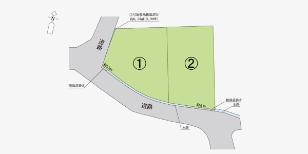 田井2丁目の区画図