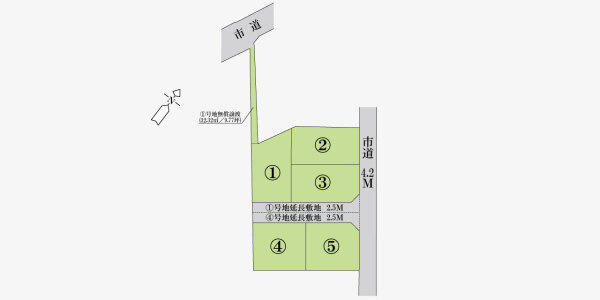 福田町古新田(2期)の区画図
